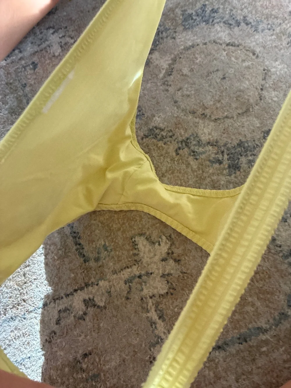 Yellow swimsuit bottoms